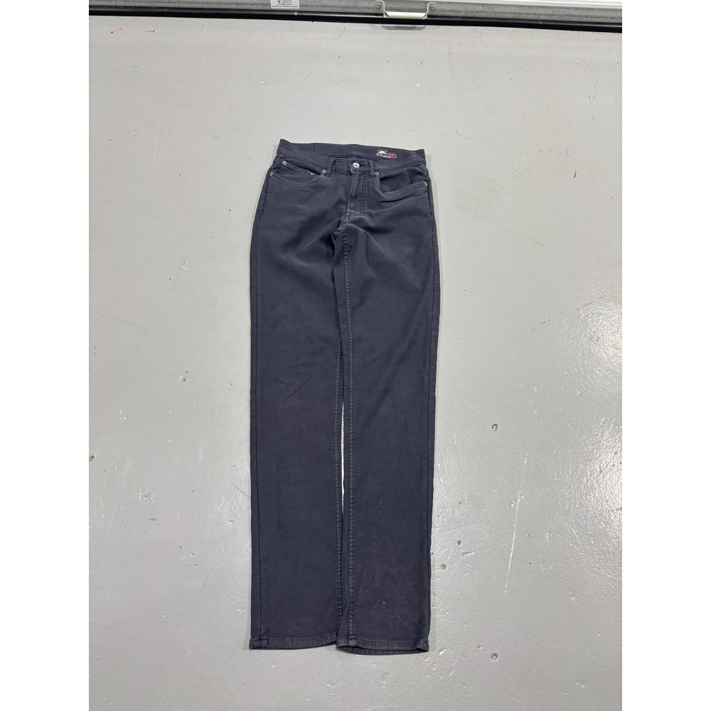Faherty Brand Mens 28 Charcoal Grey 5-Pocket Slim Straight Pants Cotton Stretch